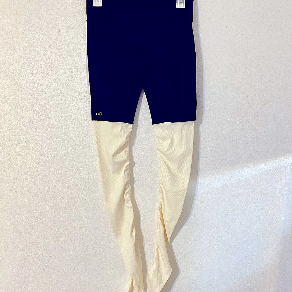 Alo Yoga Shorts with leg warmers attached
